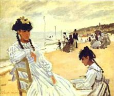 Haga click para ver la imagen ampliada on the beach at trouville.jpg